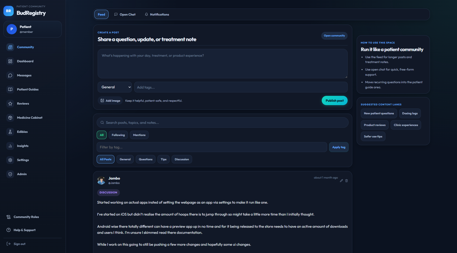 BudRegistry UK dashboard showing total stock, value, and recent usage